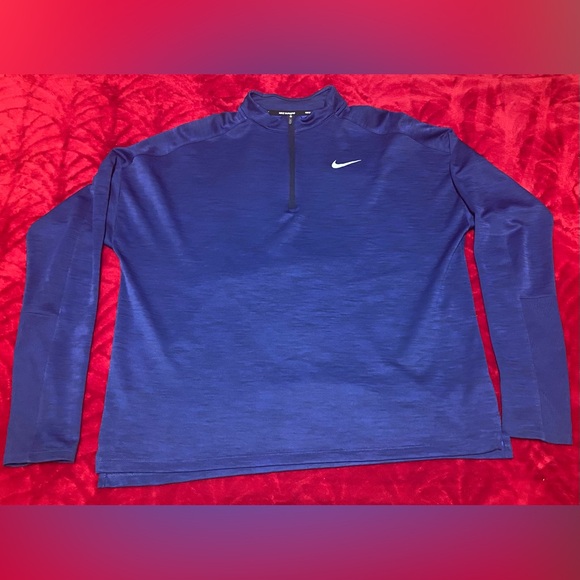 Nike Tops - XL- Nike Navy Blue Running Shirt with Thumb Holes! Seriously like New!
